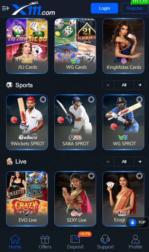 Most Famous Real Earning App (X111 Game) Download in Pakistan
