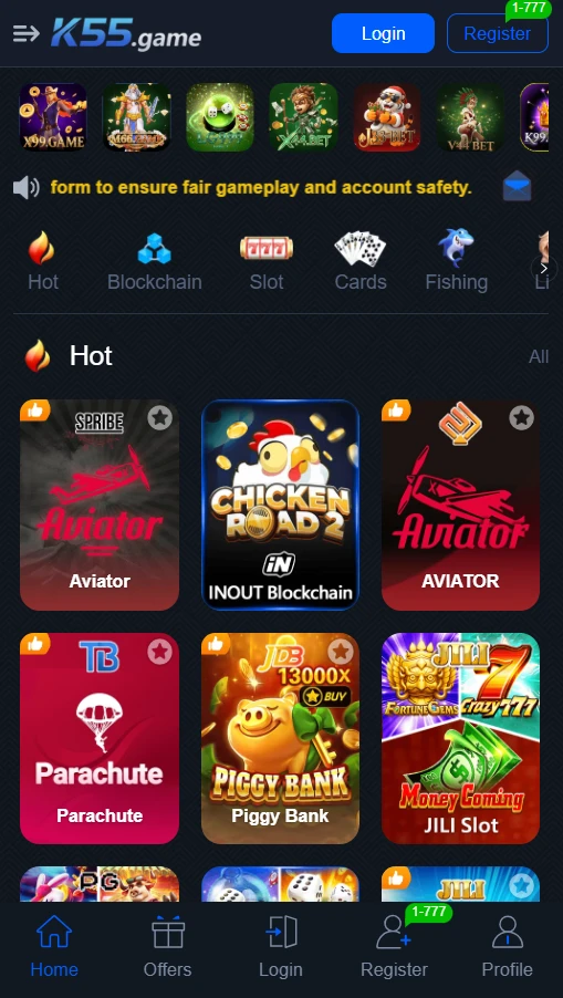 K55 Login App (Real Earning Game) in Pakistan