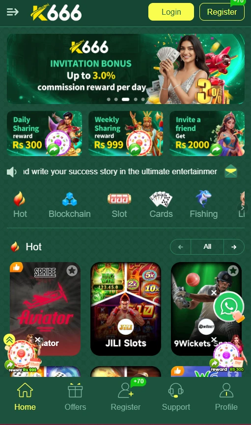 K666 Bet Game Download (Real Earning App) in Pakistan