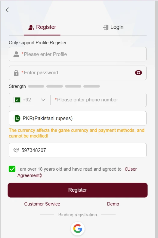 LUCKPUB Game Login